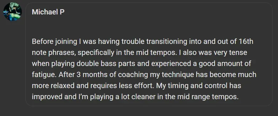 Testimonial screenshot