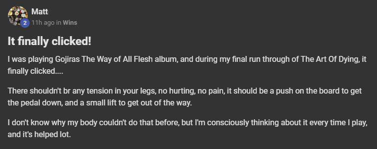 Testimonial screenshot