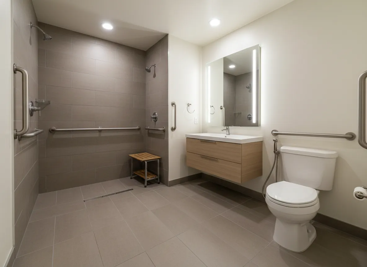 Accessibility-focused bathroom in Albion, MI