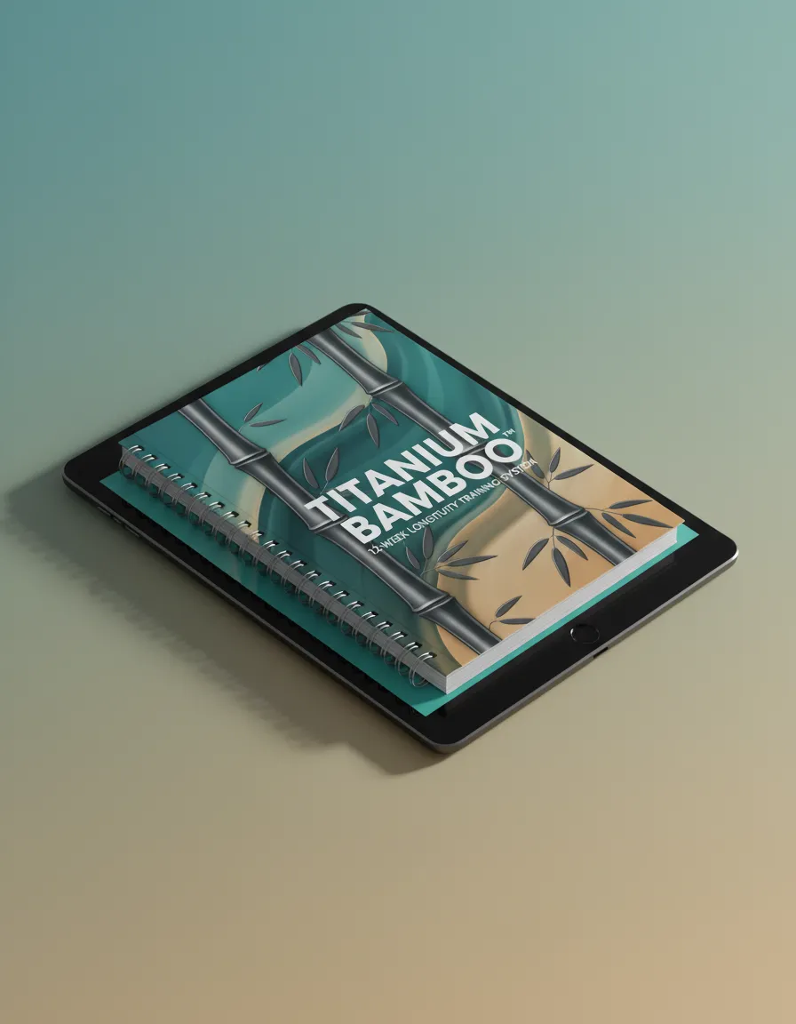Titanium Bamboo Longevity Training System eBook cover mockup