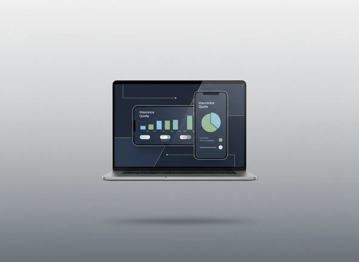 Secure digital insurance quote interface preview