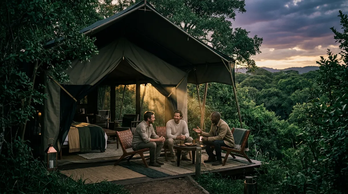 Untamed Men expedition in the dramatic dunes of the Namib Desert