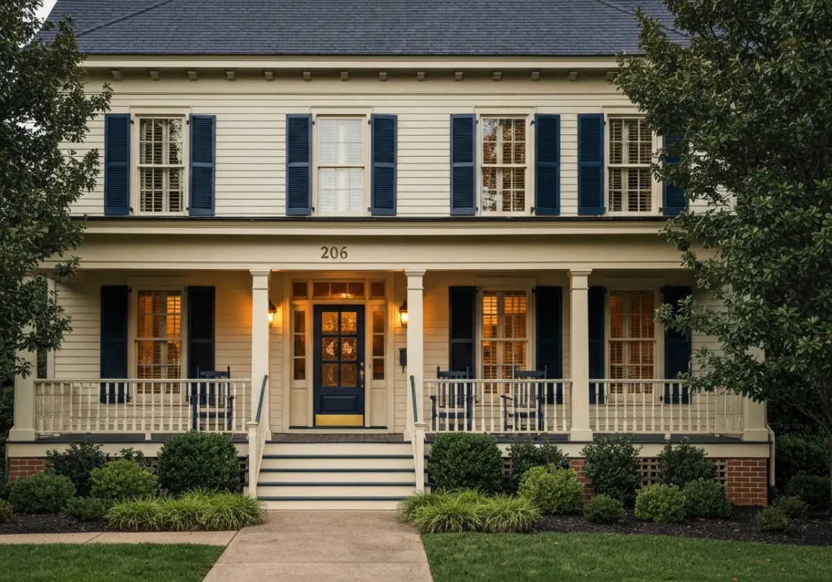 Luxury home exterior in Middle Tennessee