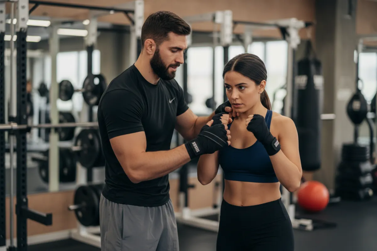 Coach correcting technique