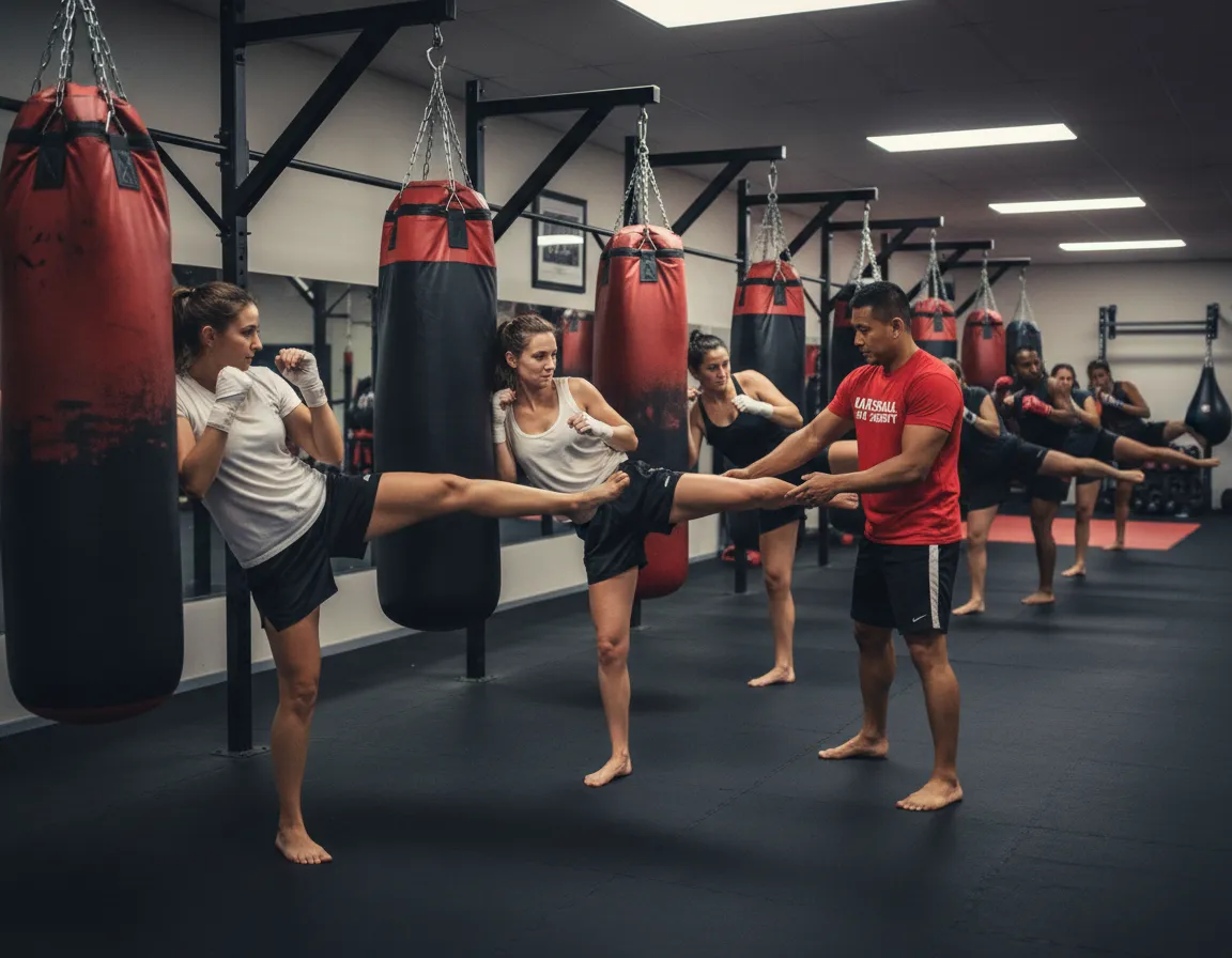 Muay Thai training at Marshall Arts Academy