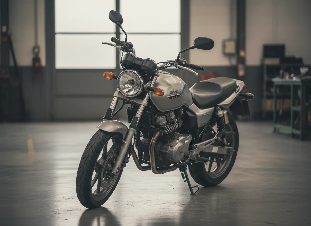 Moto usada em destaque na loja de Valongo