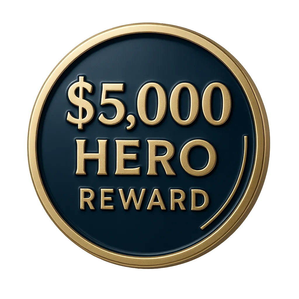 Rebate Honor Seal - $5000 Hero Reward