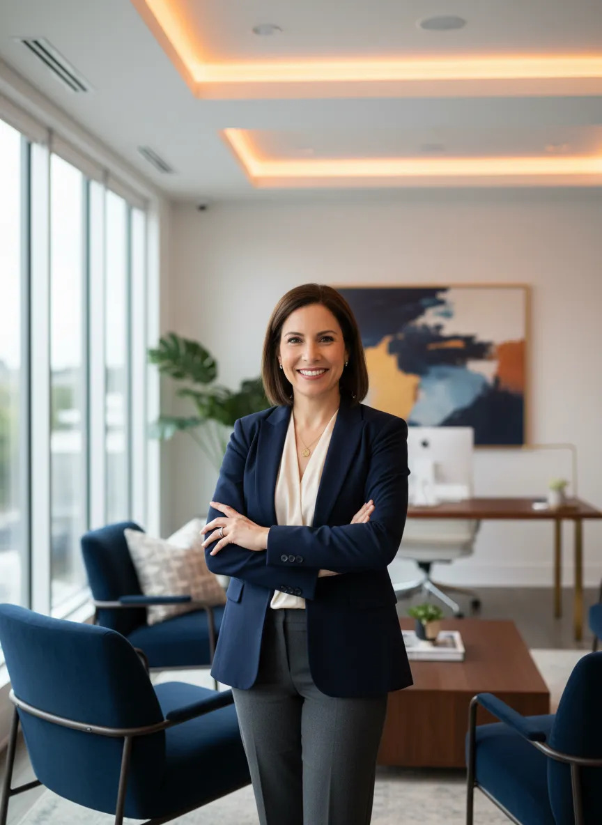 Professional real estate agent portrait