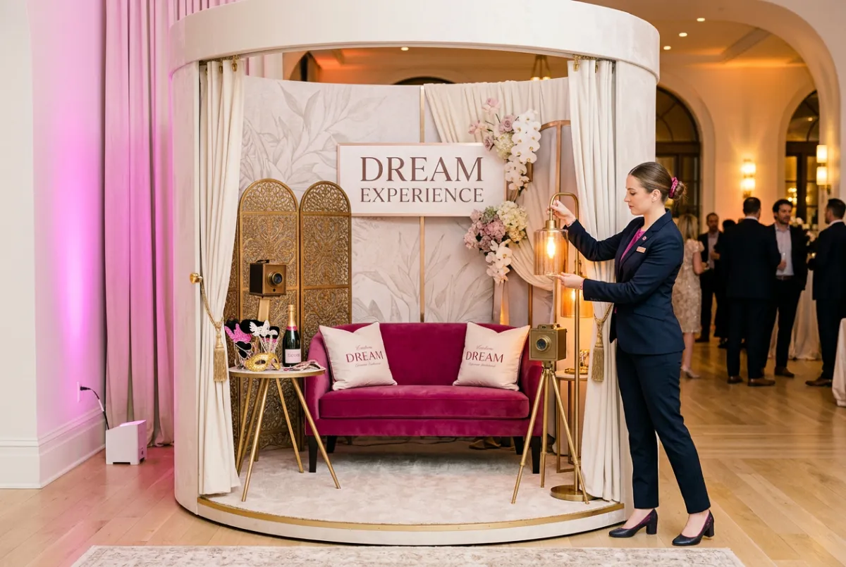 Dream Experience luxury photo booth setup