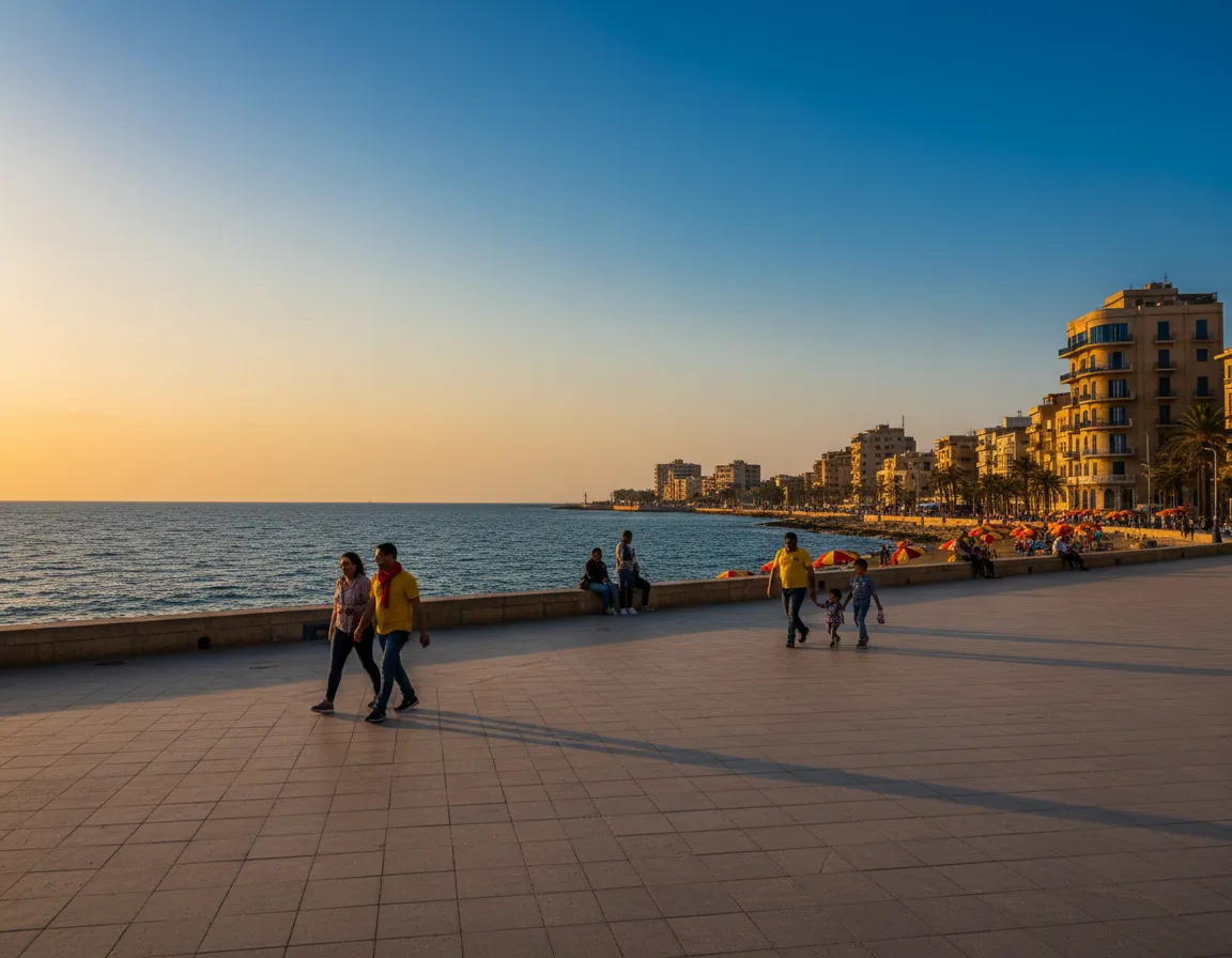 Warm Mediterranean atmosphere of Alexandria, Egypt, serving as the community base for FGA