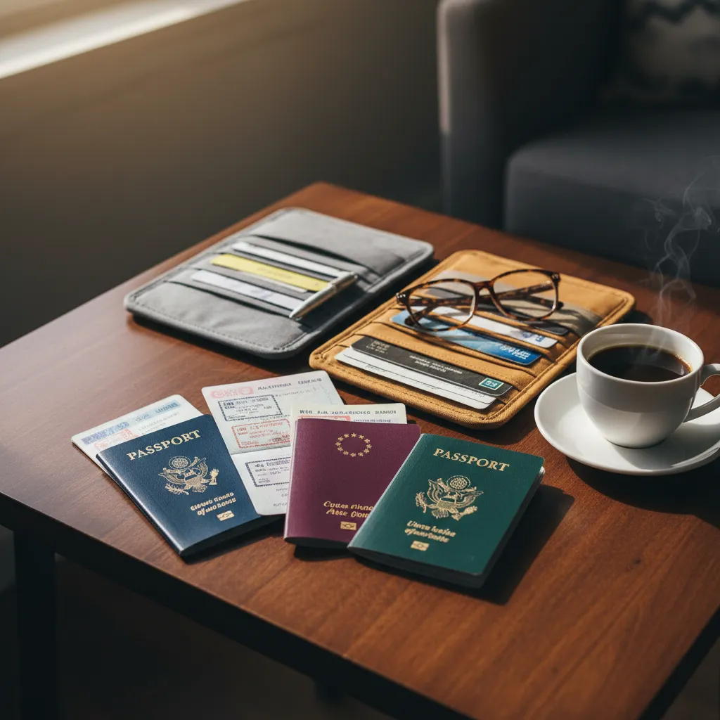 Passport and ID cards concept