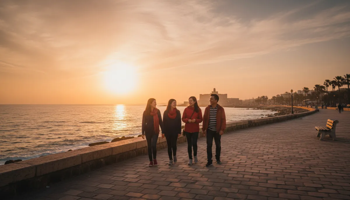 Alexandria cityscape with a warm, inviting community atmosphere