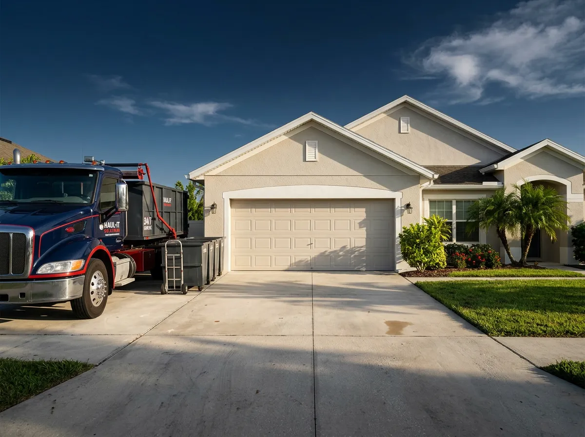 Clean, optimized residential property and functional garage space cleared of debris and clutter