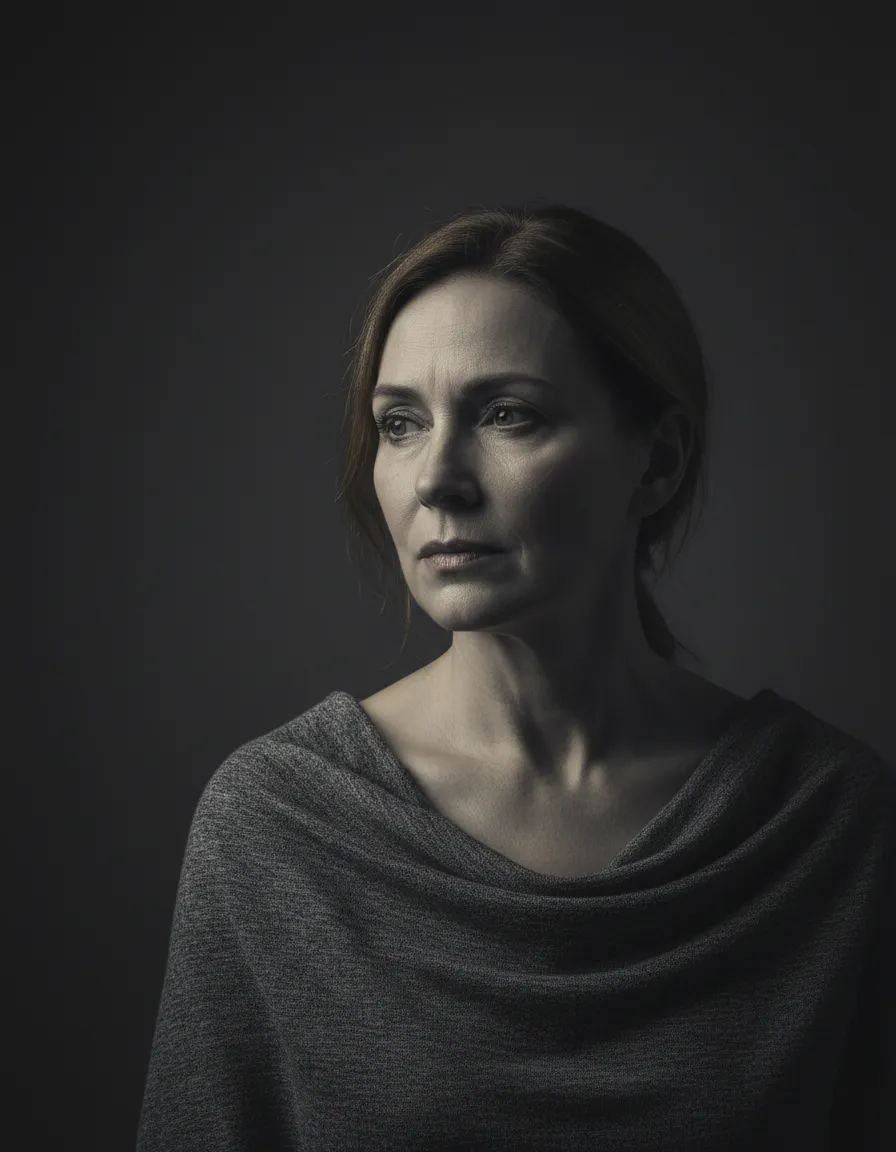 Doubt and chaos - muted portrait