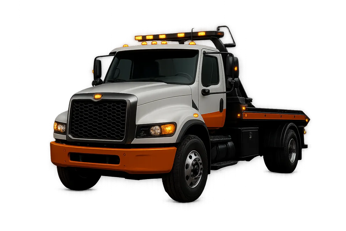 Heavy-duty tow truck on standby in Newburgh Heights OH