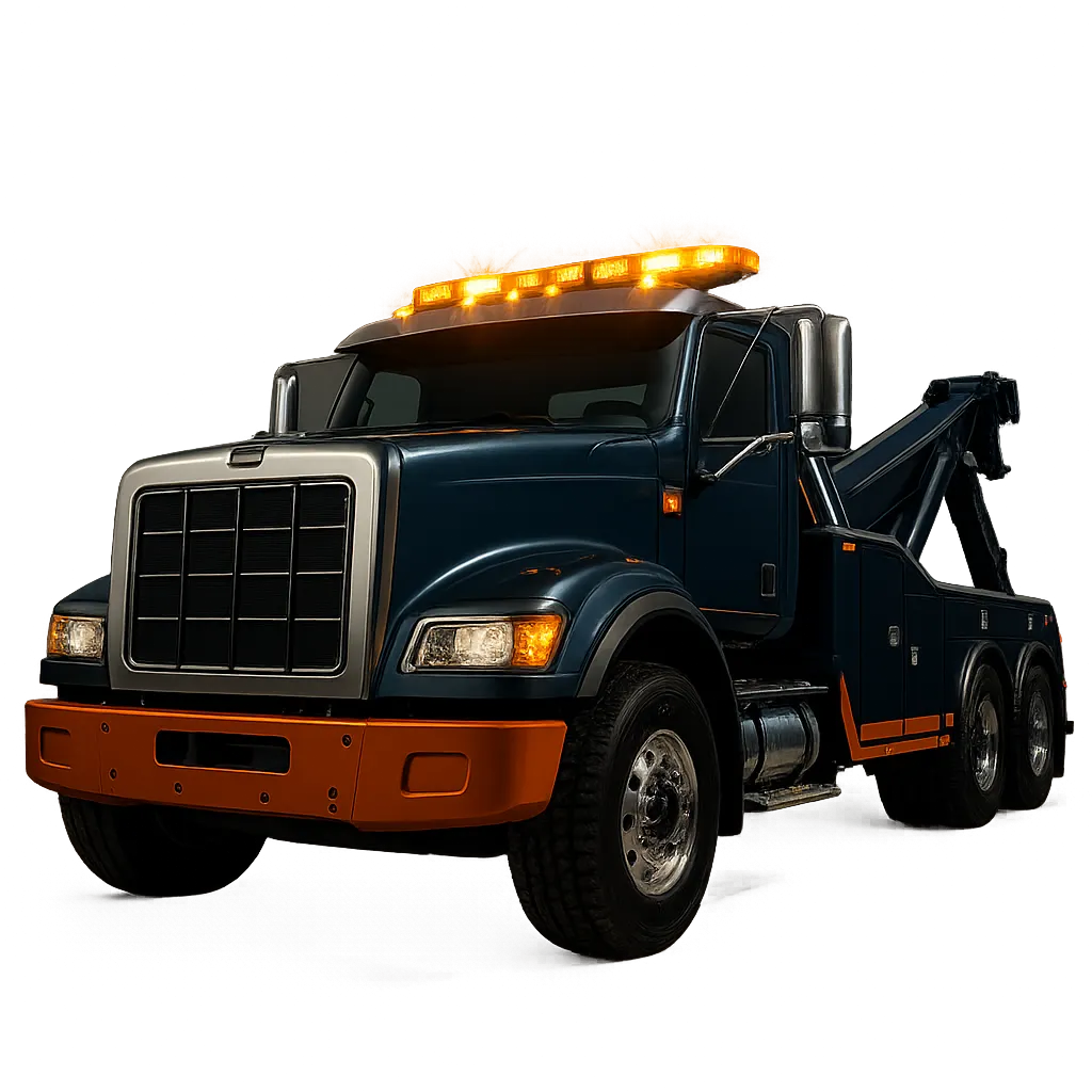 Commercial tow truck in Richmond Heights Ohio ready for emergency dispatch