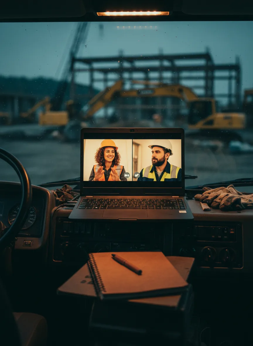 Role-play on a video call