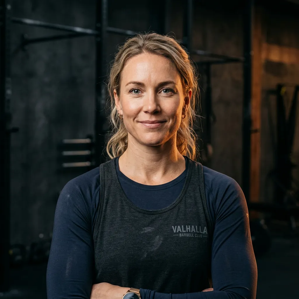 Sarah Lindqvist barbell club owner headshot