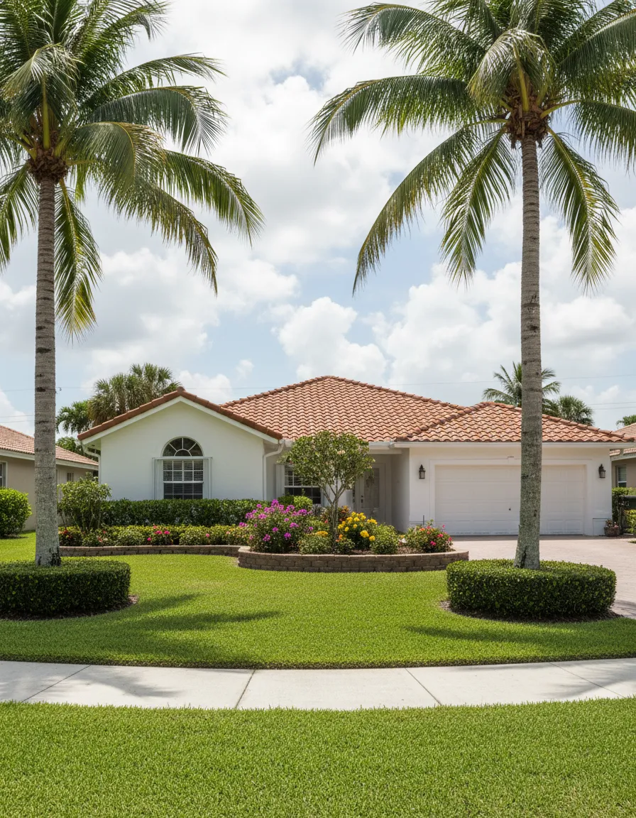 Park landscape in Pompano Beach