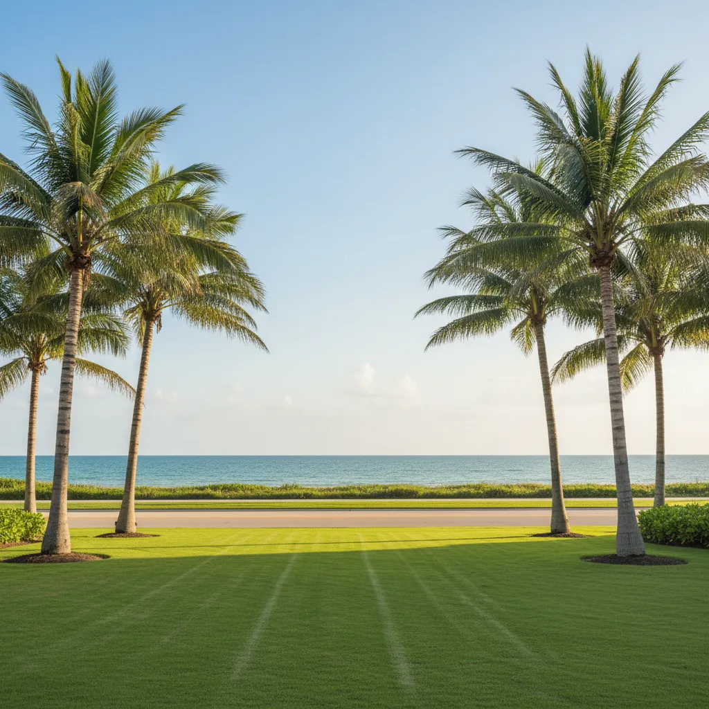Palm trees silhouette