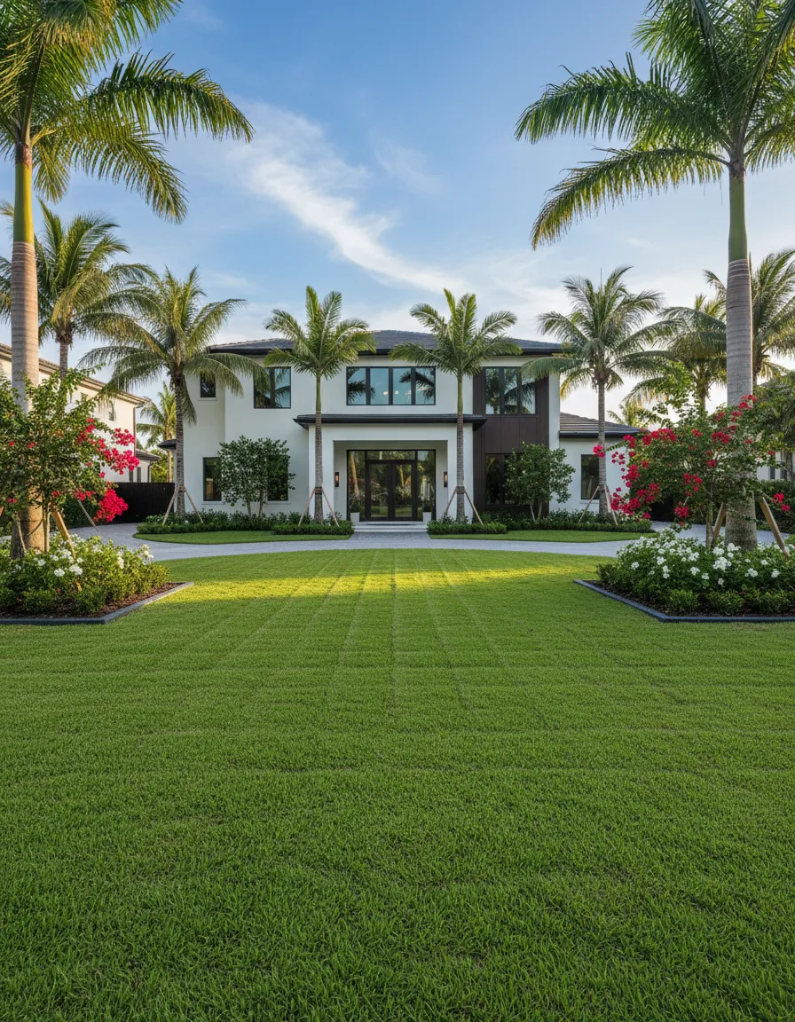House exterior with lawn