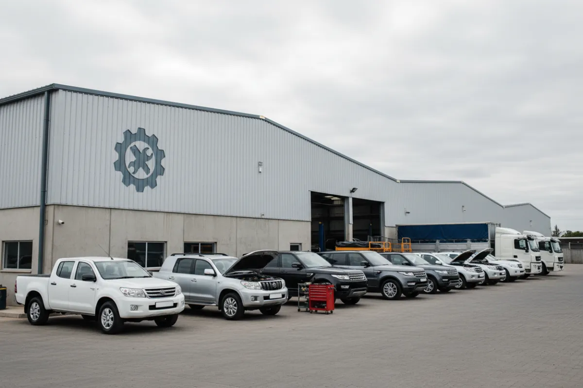 Fleet of vehicles serviced by MS Auto & Truck Repair