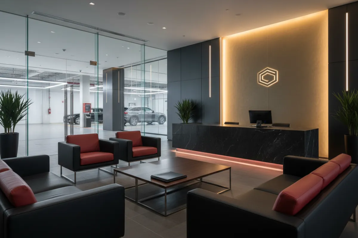 Customer waiting area