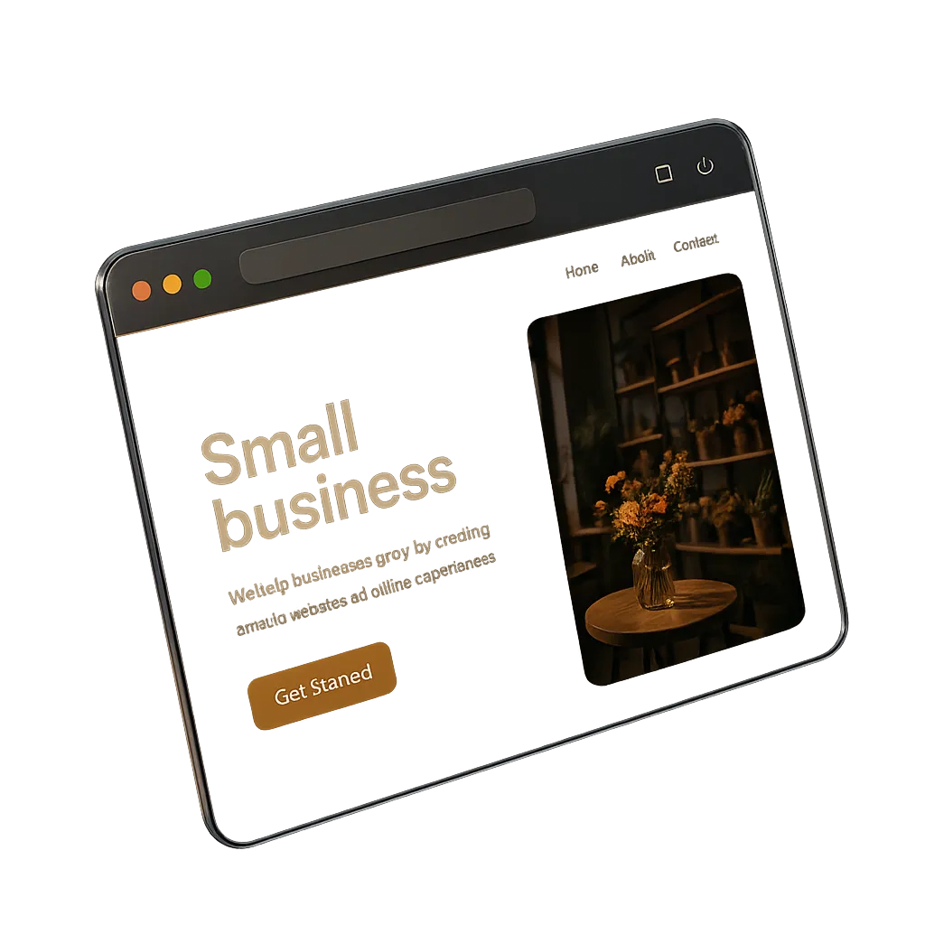 Modern agency workspace with high-end device mockups showcasing responsive websites