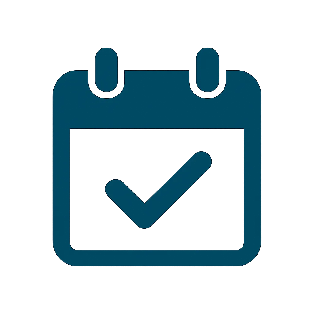 Weekly Reliability icon (calendar with checkmark).