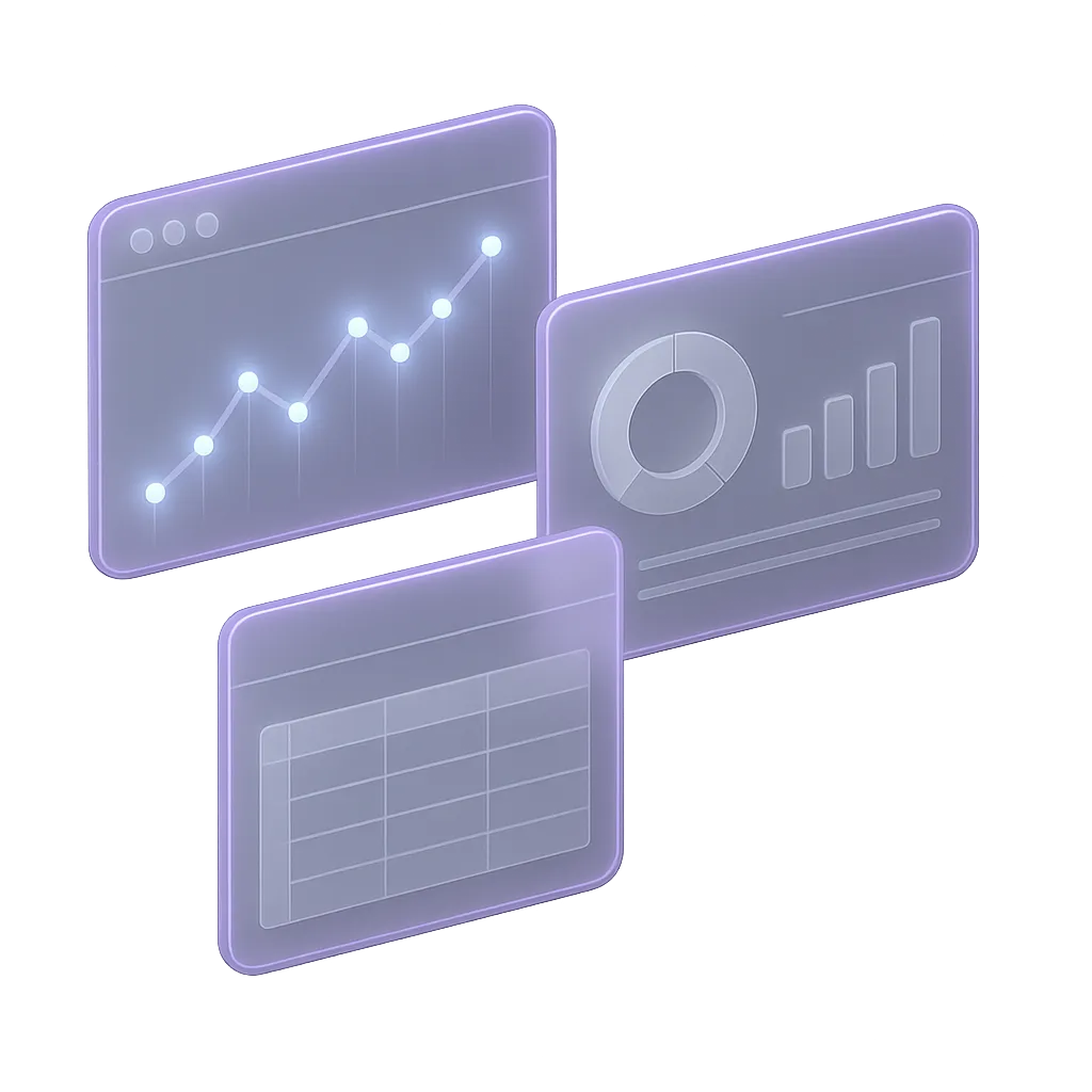 Floating 3D dashboard cutout