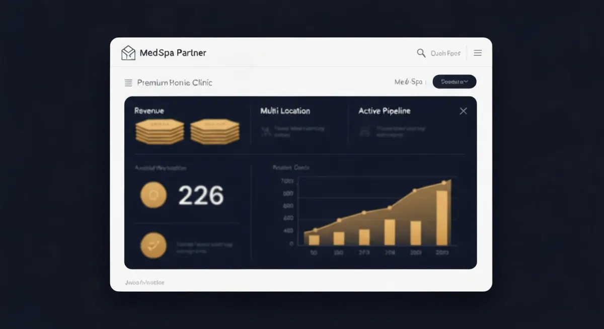 Abstract blurred dashboard showing multi-location revenue metrics