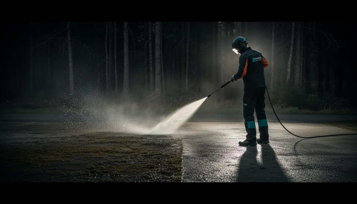 Pressure Washing Illustration