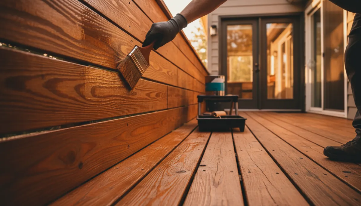 Deck & Fence Staining Illustration