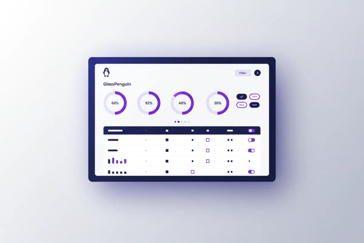 GlassPenguin Platform Mockup