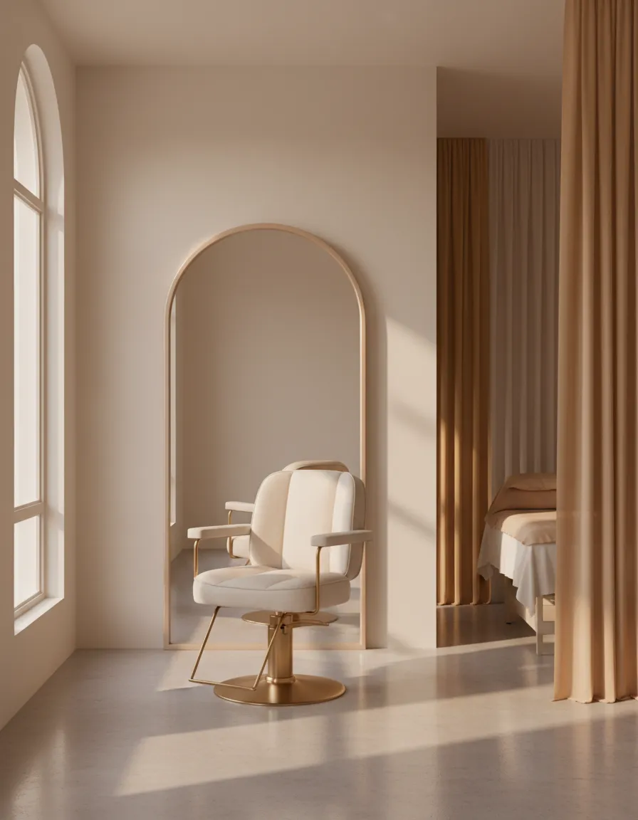 Lifestyle image of a luxury salon environment