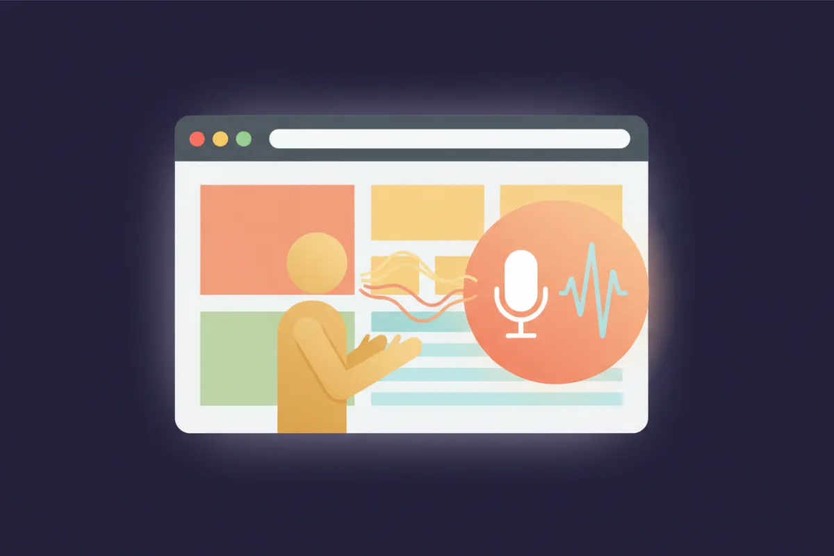 Voice agent available for direct conversation on the website