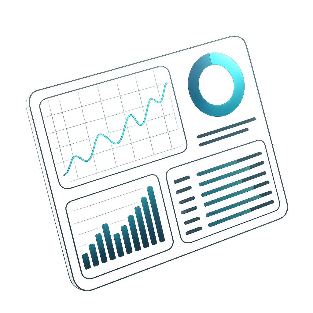 GrowthIQ high-fidelity 3D SaaS dashboard showing automated leads, bookings, and revenue metrics
