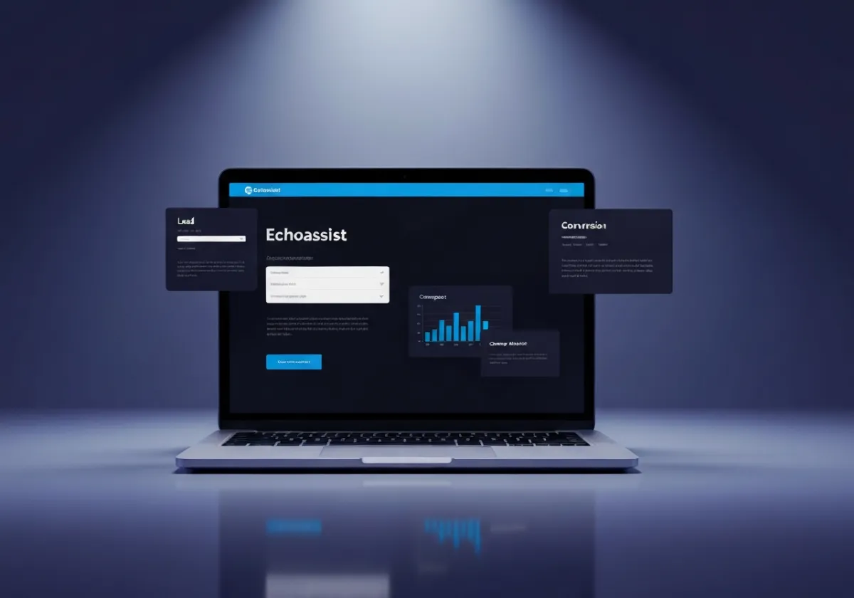 Modern and conversion-focused AI web design mockup
