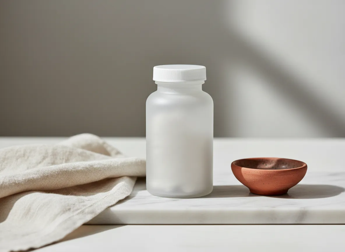 Pure Encapsulations Magnesium Glycinate bottle on white marble surface