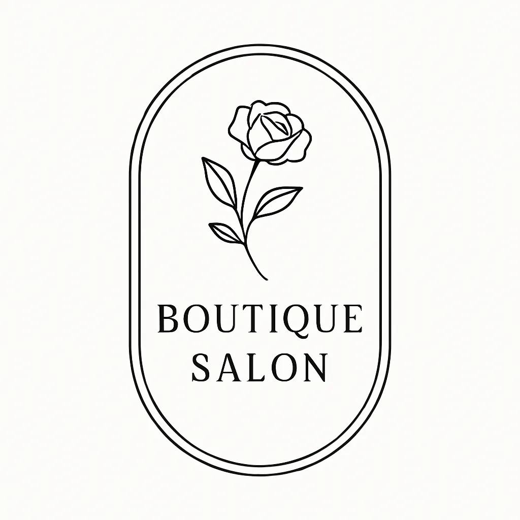Boutique salon badge logo