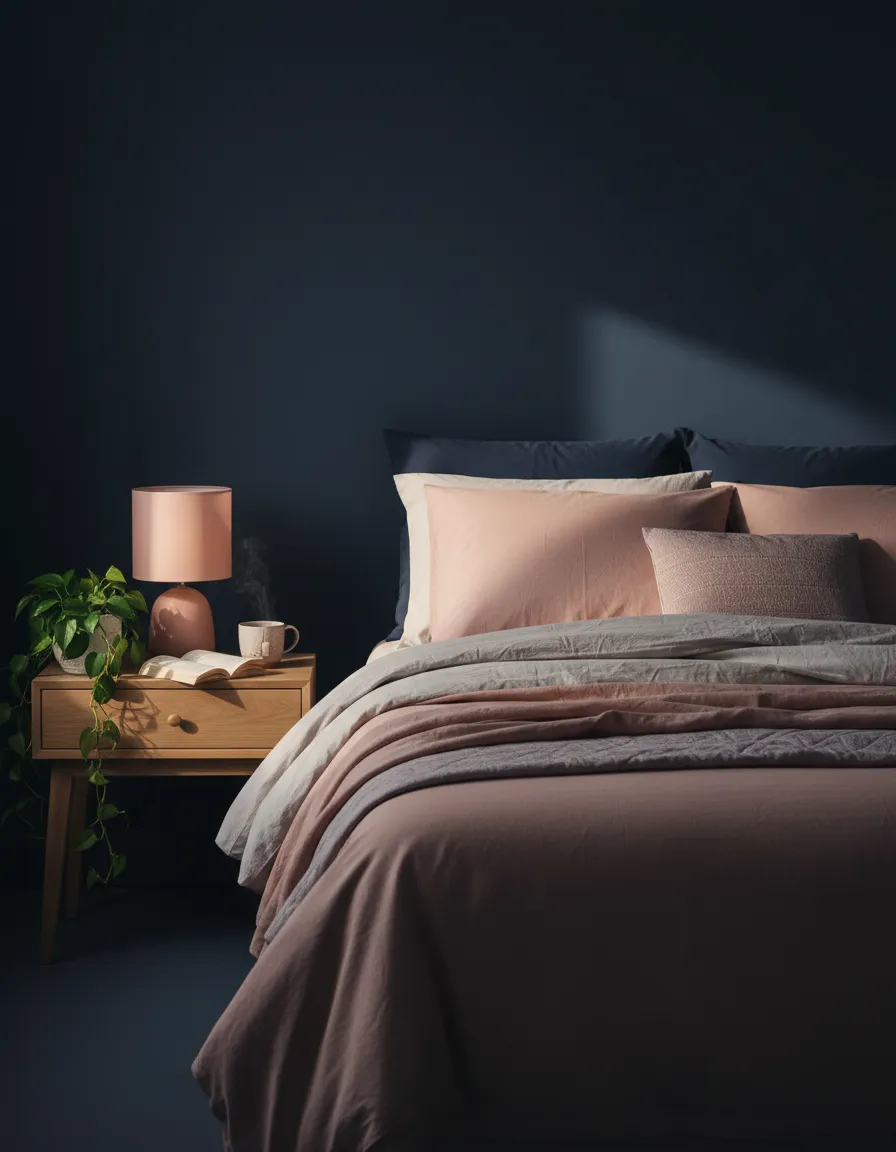 A peaceful environment demonstrating hormone balance and calm sleep