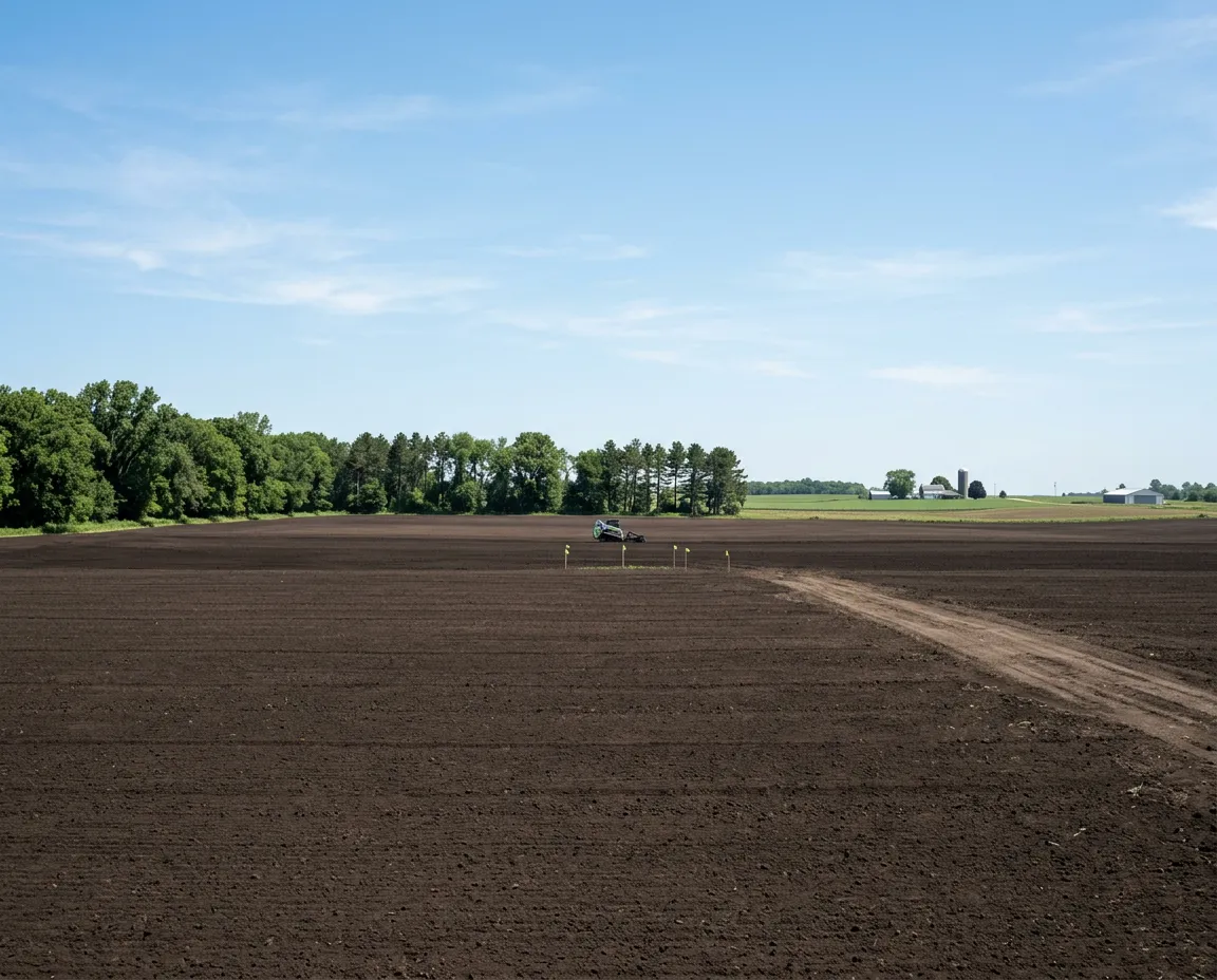 Pristine cleared Illinois property after forestry mulching by Green Acres Outdoor Services