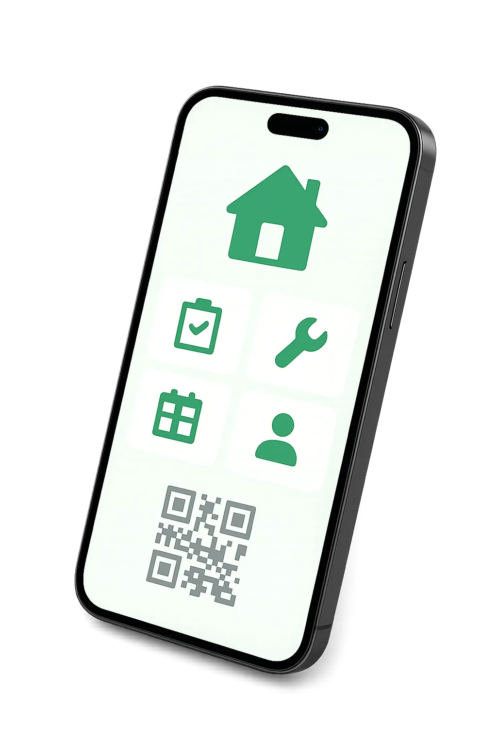 Maintenance app QR scan interface