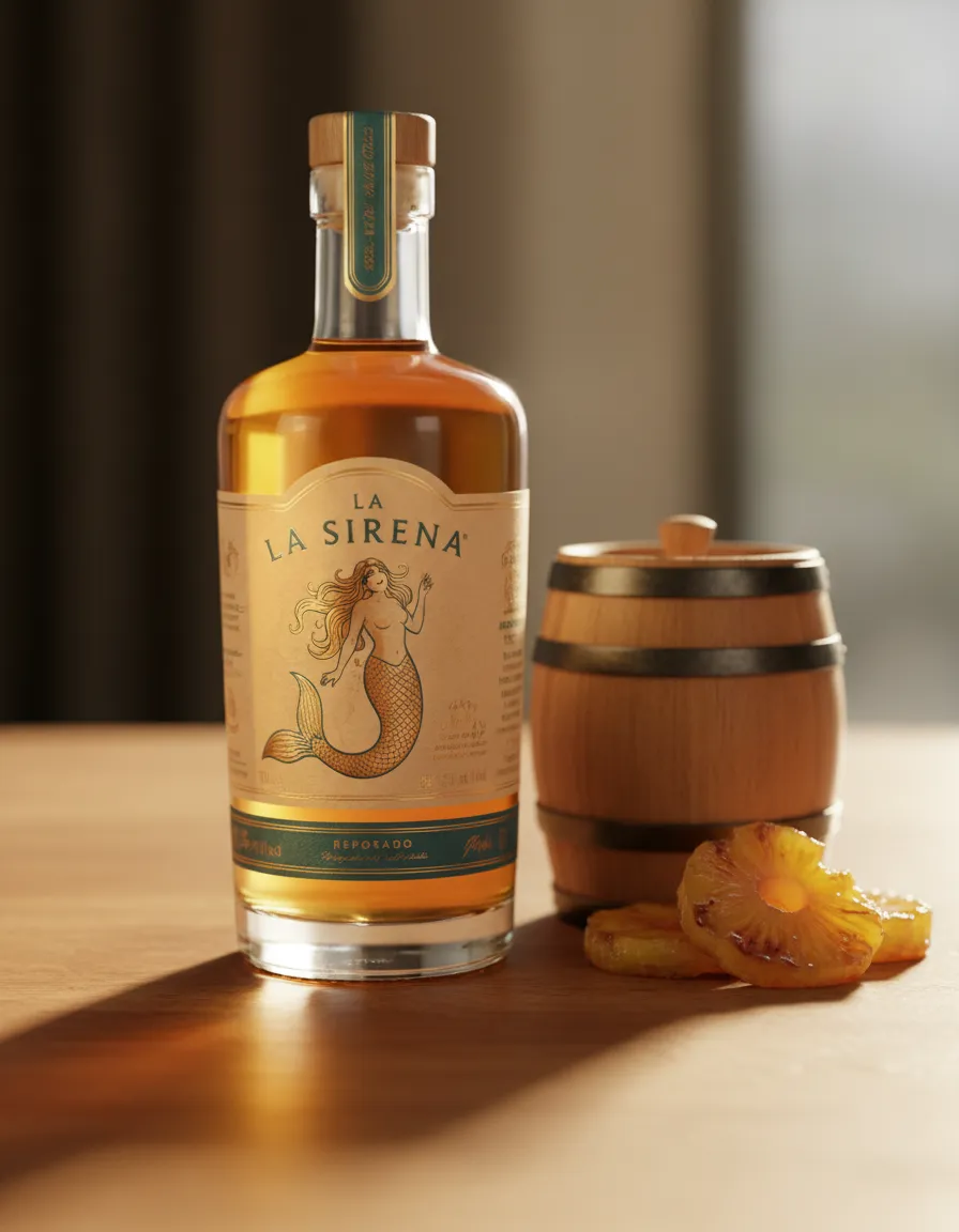 La Sirena Reposado Tequila bottle