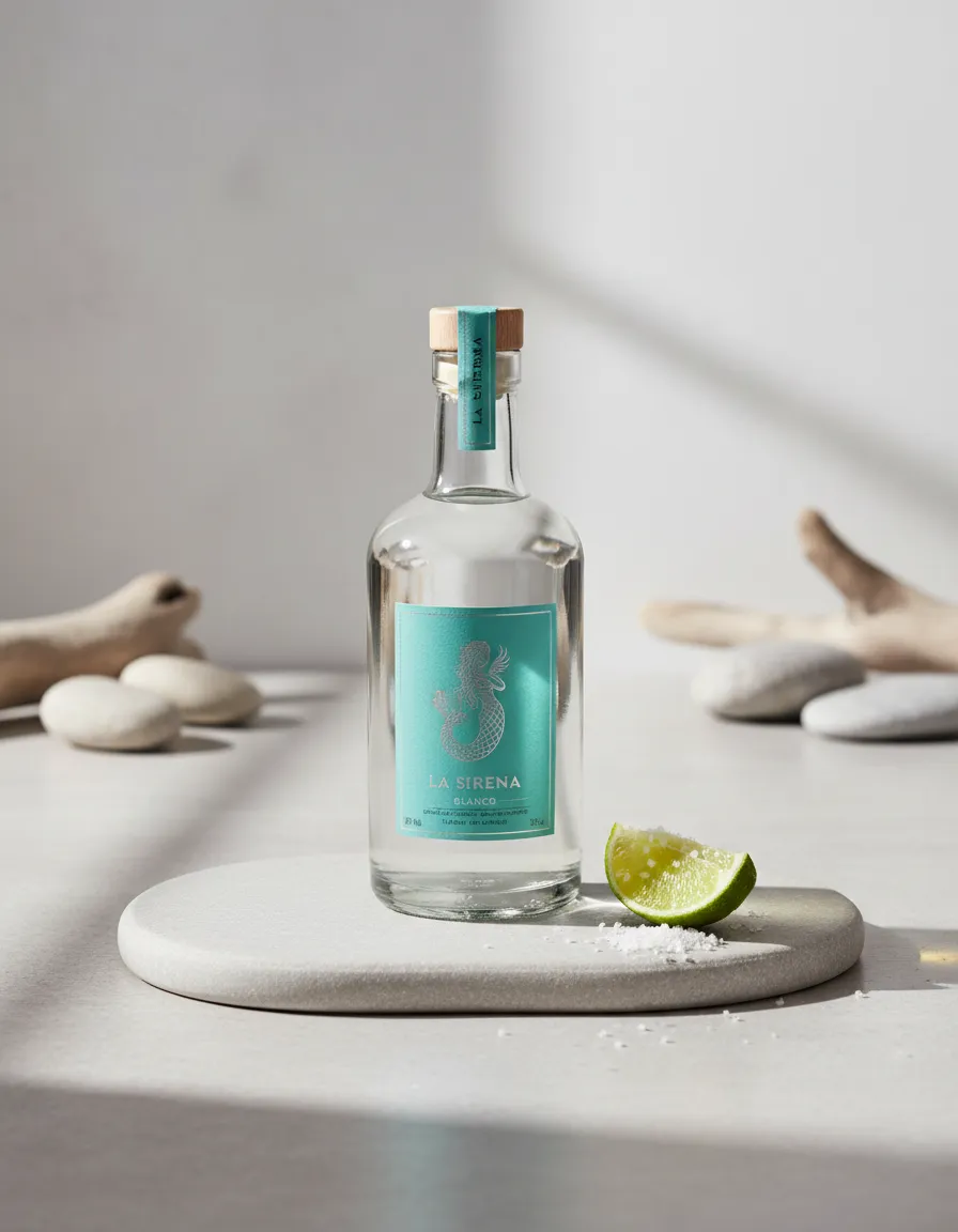 La Sirena Blanco Tequila bottle