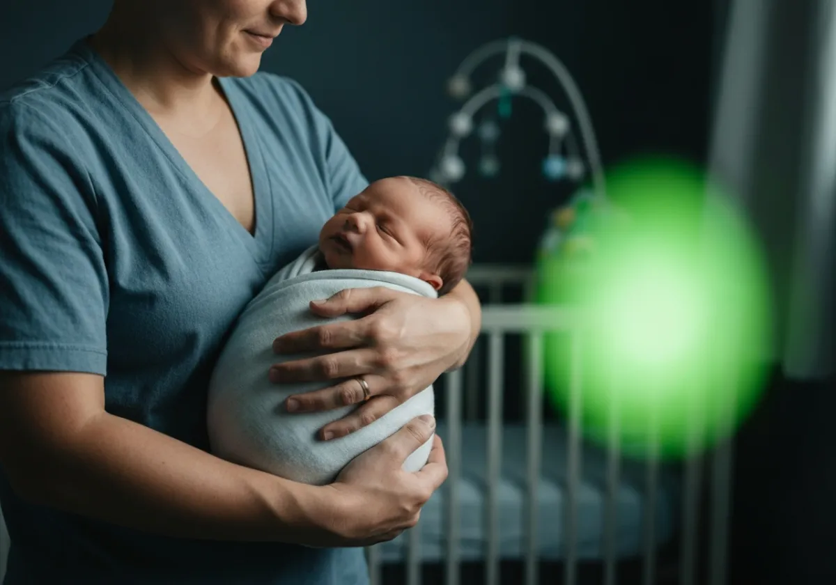 Parents holding their newborn baby