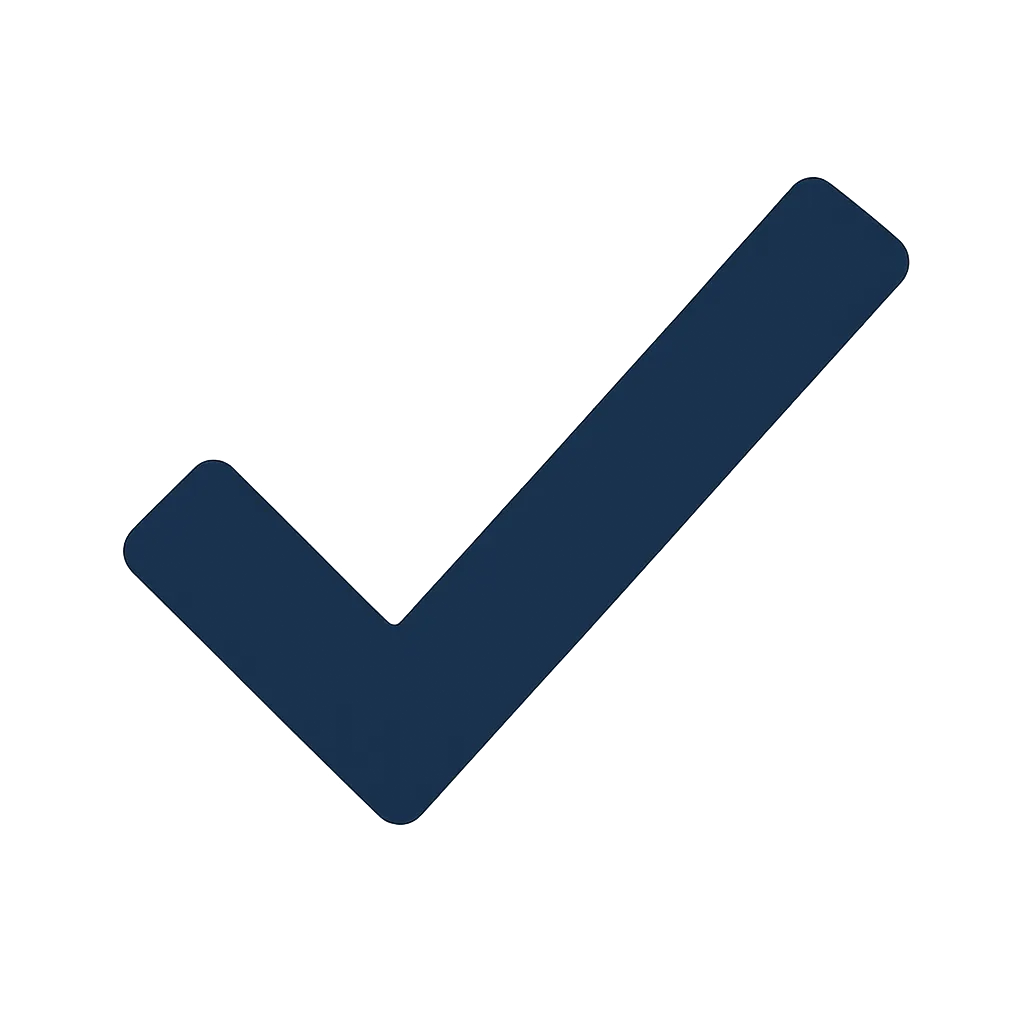 Checkmark icon representing Complete & Report