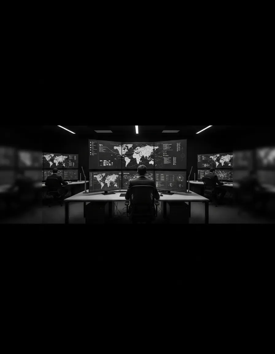 Modern logistics dispatch center
