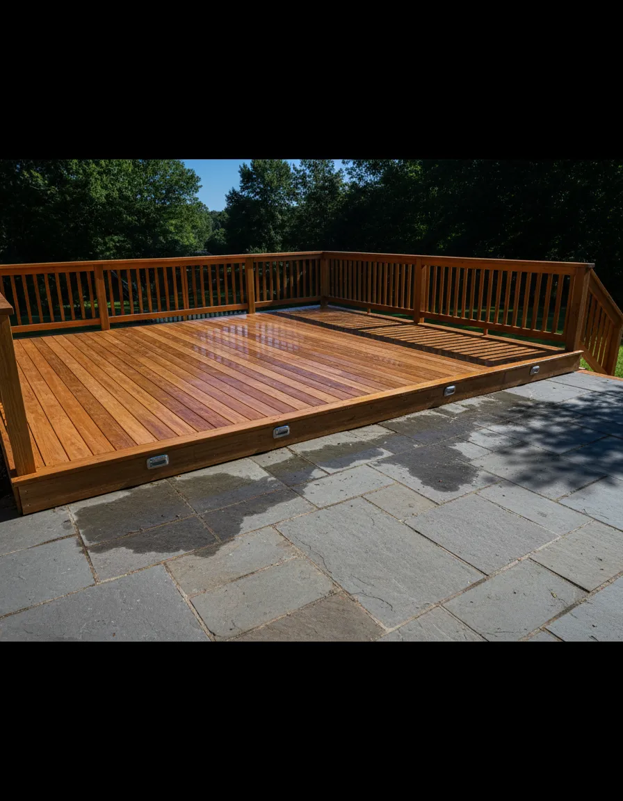 Exterior washing transformation showing pristine results