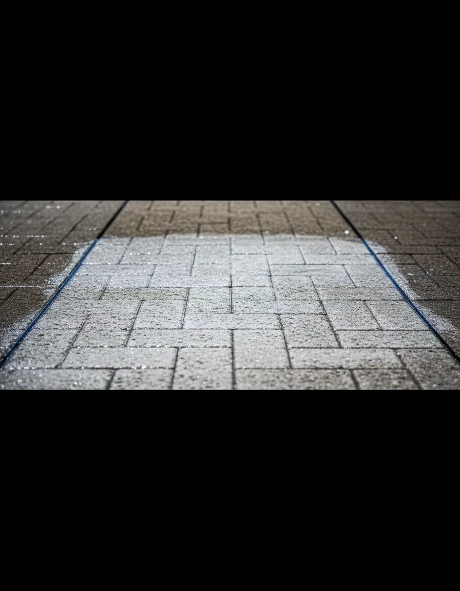Driveway pressure washing before and after difference